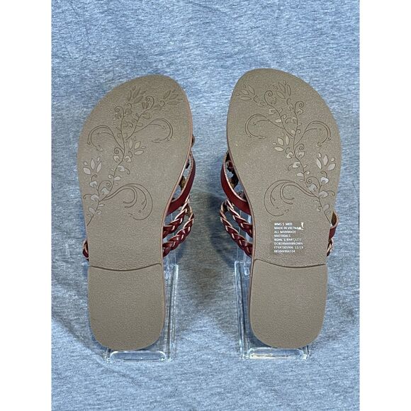 Sonoma Goods For Life Braided Strappy Flat Sandals Small/Medium - Picture 6 of 7